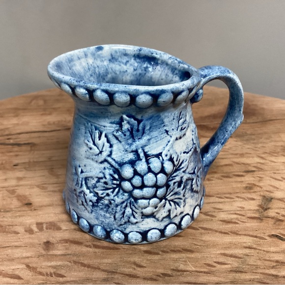 Other - Ceramic Crafted Creamer - Grapes & Vine Themed - Very Nice & Very Unique